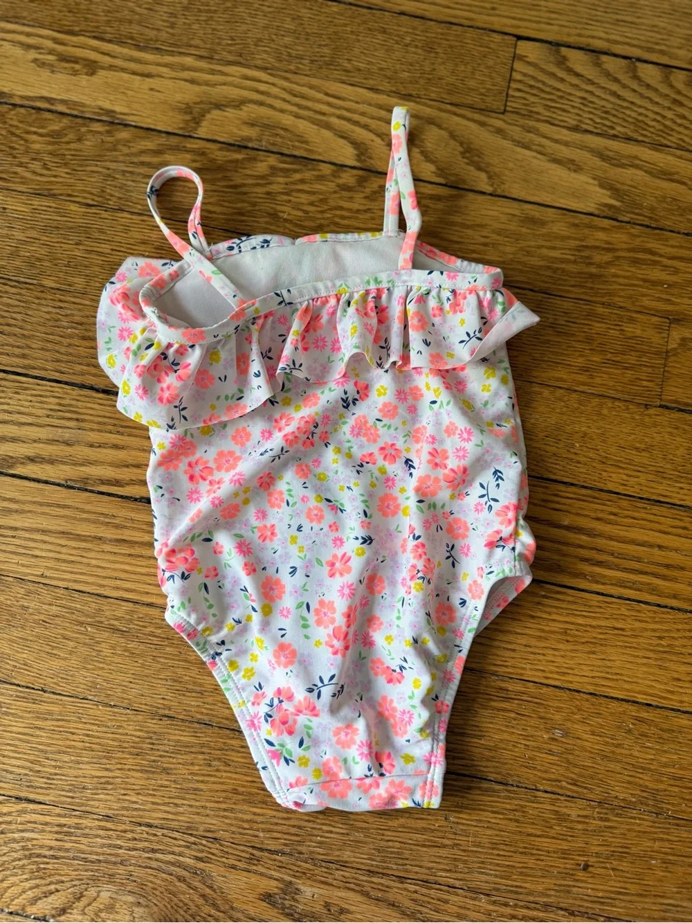 Gap Floral Ruffle One-Piece Swimsuit - Size 18-24 Months